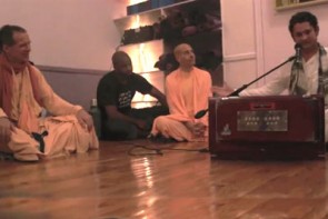 Radhanath Swami, Sachinandan Swami and Sri Pundrik Goswami