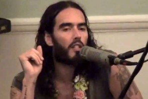 Radhanath Swami and Russell Brand